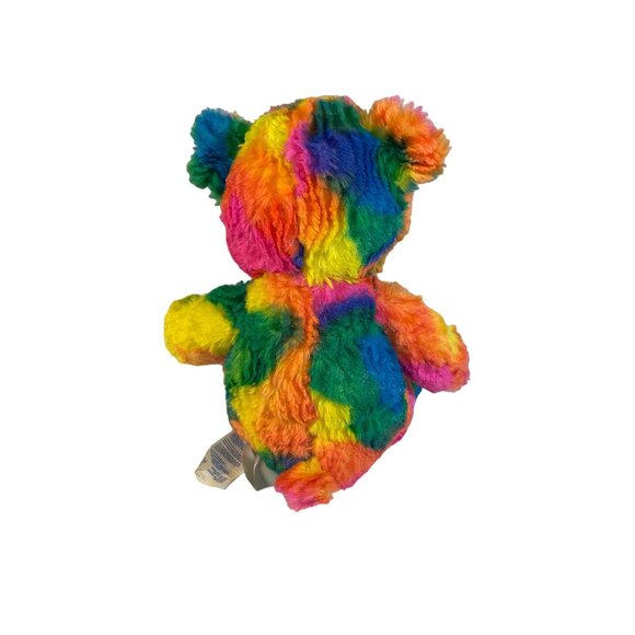 Build A Bear 16” Teddy Tie Dye Rainbow Plush Stuffed Animal Toy Great Condition - Picture 4 of 10
